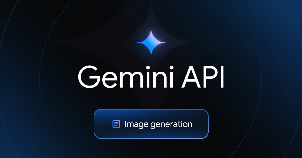 Gemini 图片生成 API 官方示意图